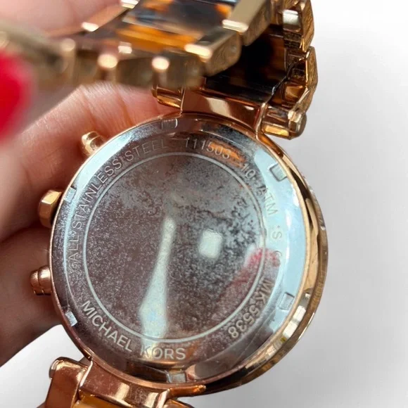 NWT MICHAEL KORS Gold and Brown Timepiece Watch Women NWT - Picture 5 of 8